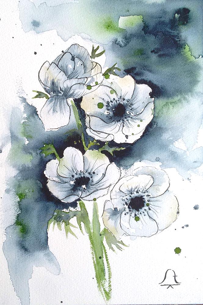 White Anemones - image 1 - student project