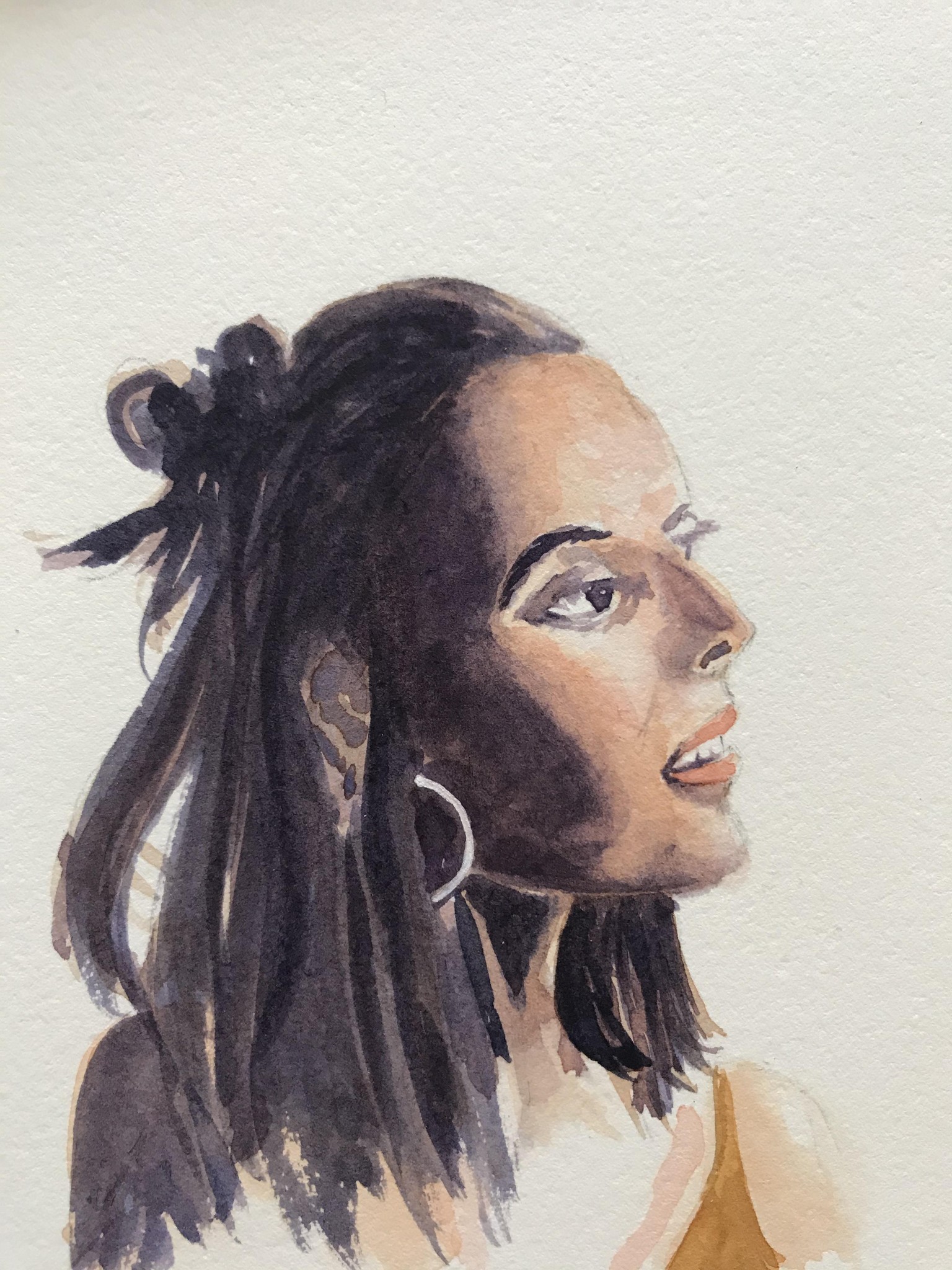 Tiny watercolour portraits - image 3 - student project