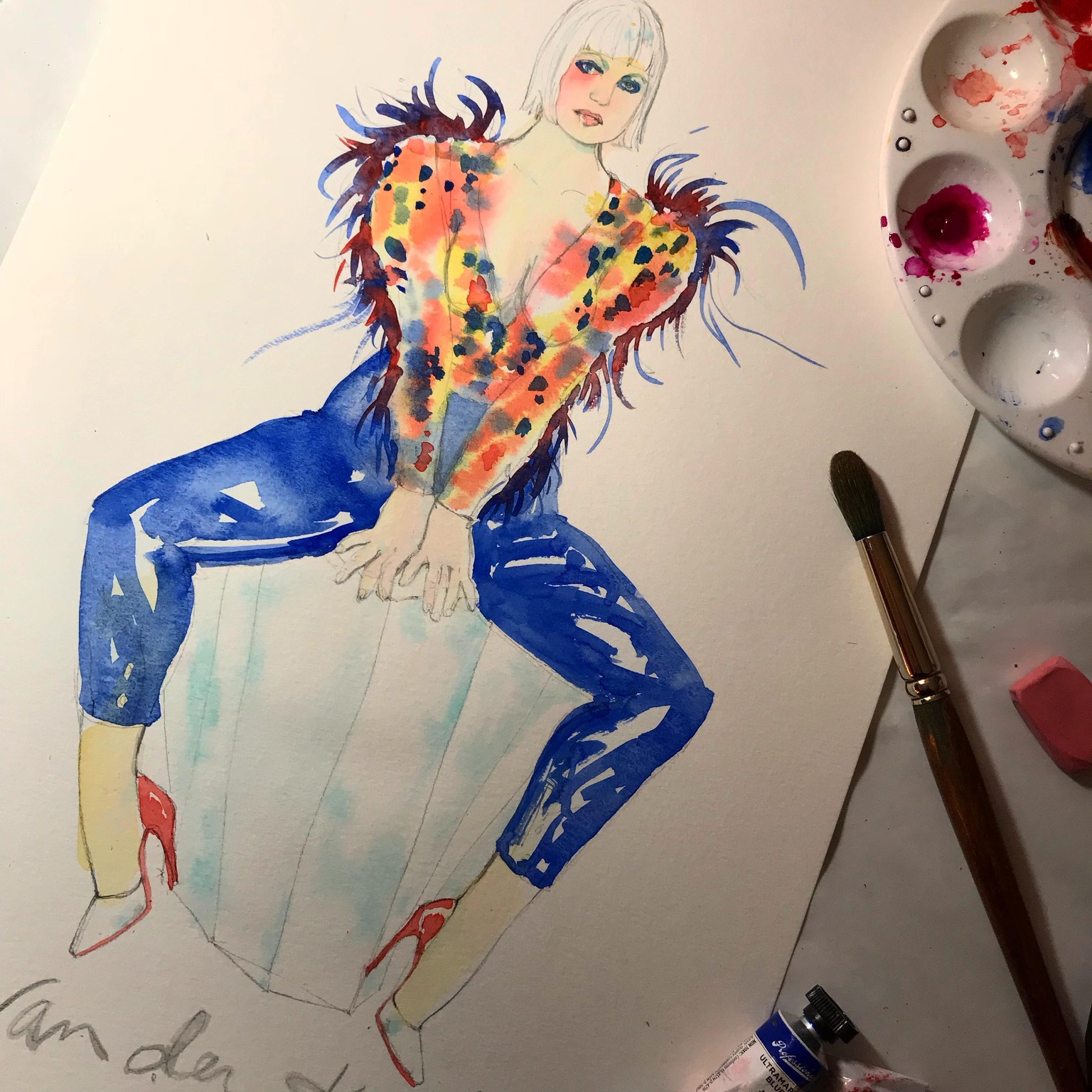 Lace, Sequins, Feathers & Leopard - image 2 - student project