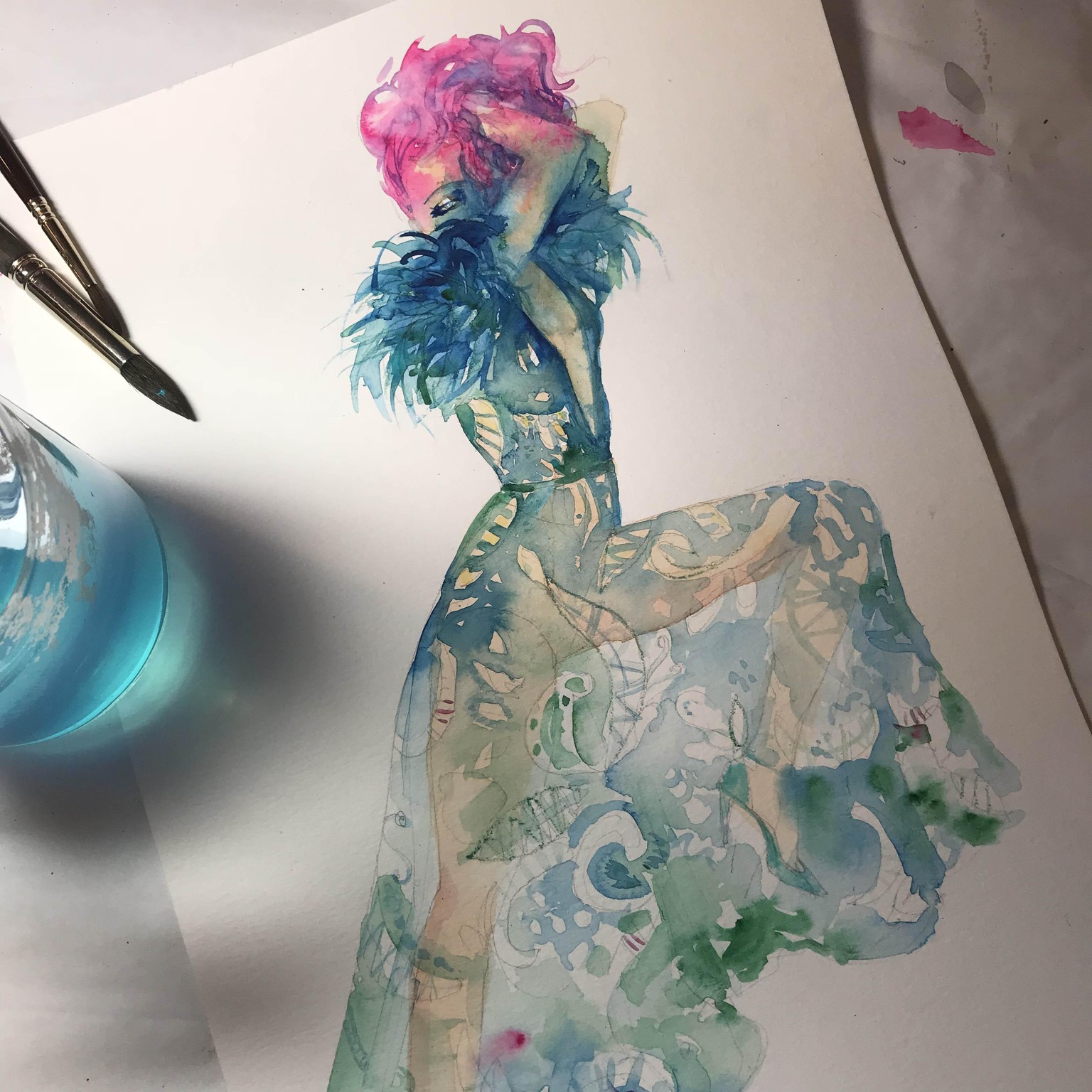 Lace, Sequins, Feathers & Leopard - image 1 - student project