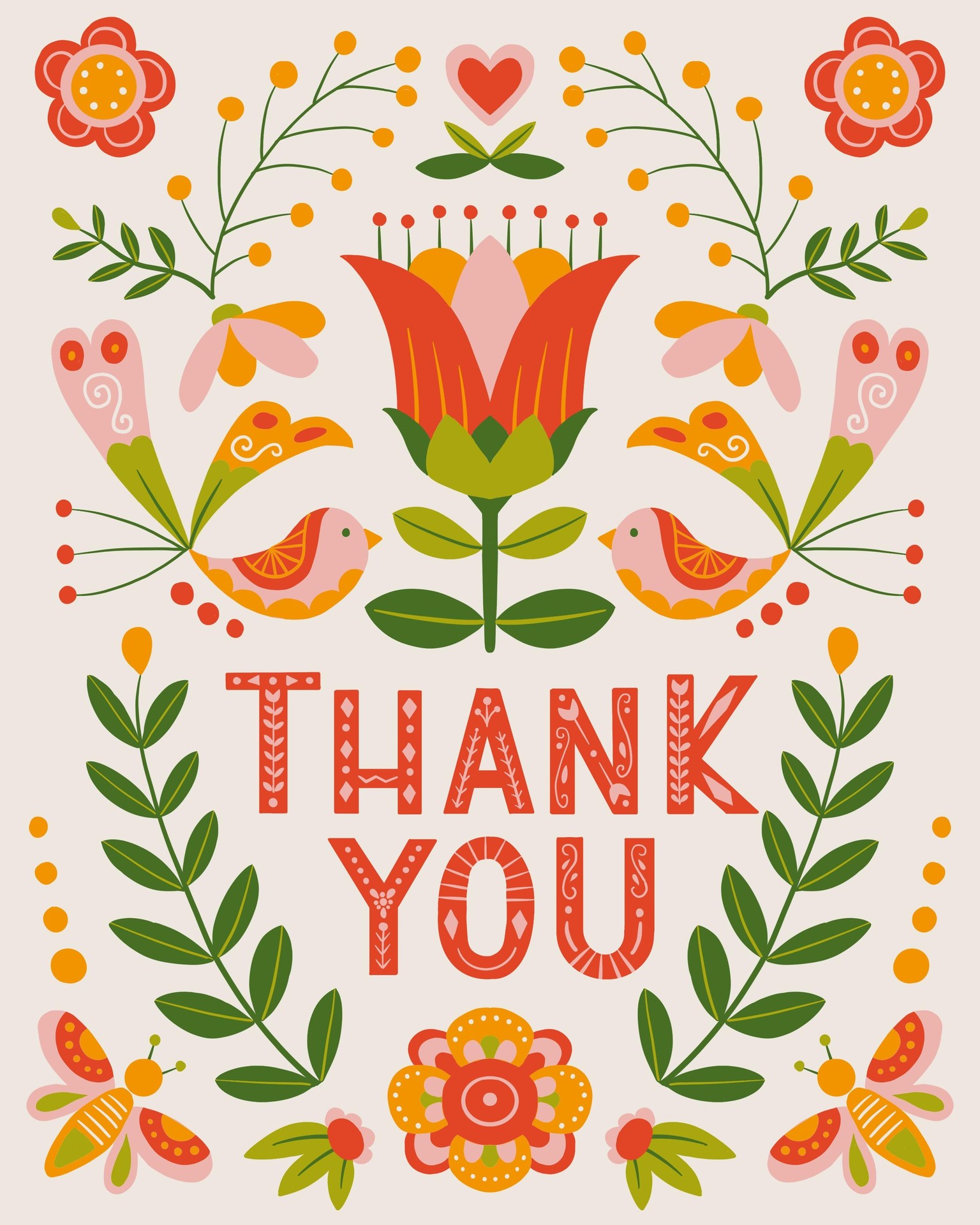 Folksy thank you - image 5 - student project