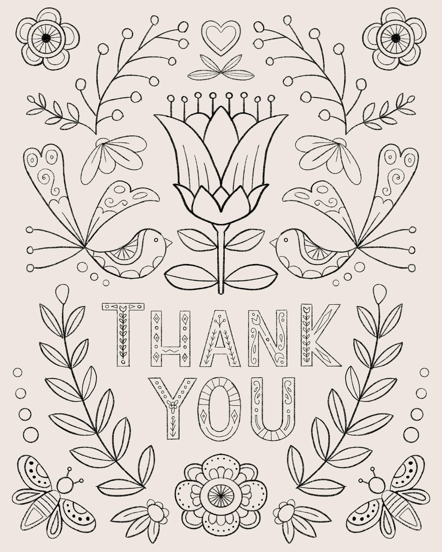 Folksy thank you - image 4 - student project