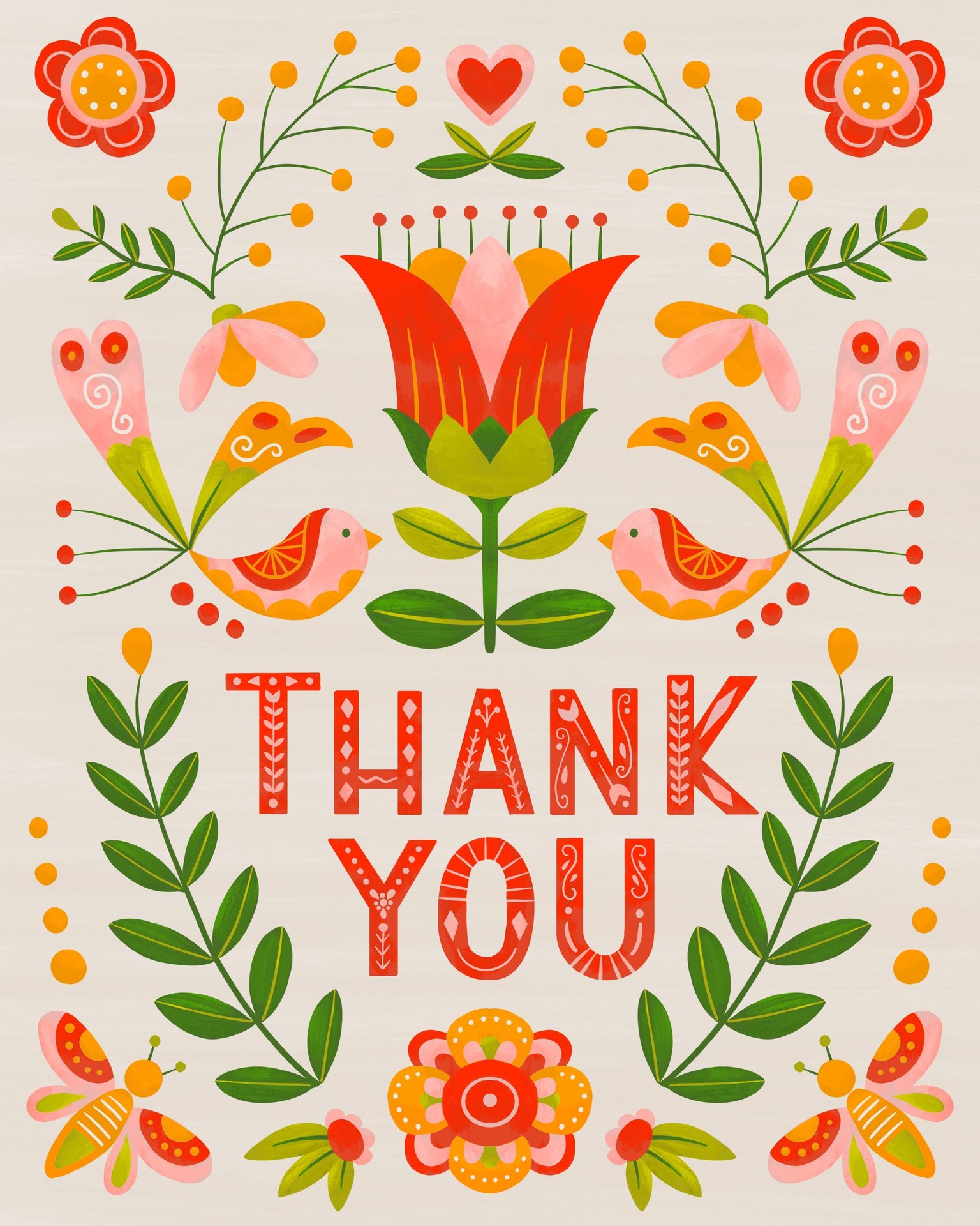 Folksy thank you - image 6 - student project