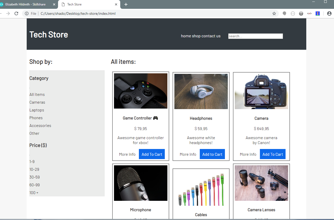 TechStore - image 1 - student project