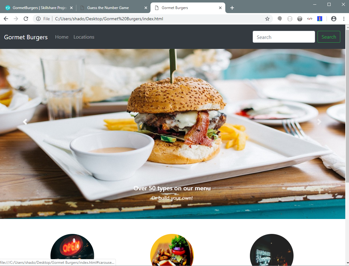 GormetBurgers - image 1 - student project