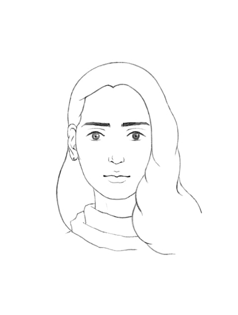 Male and female faces - image 4 - student project