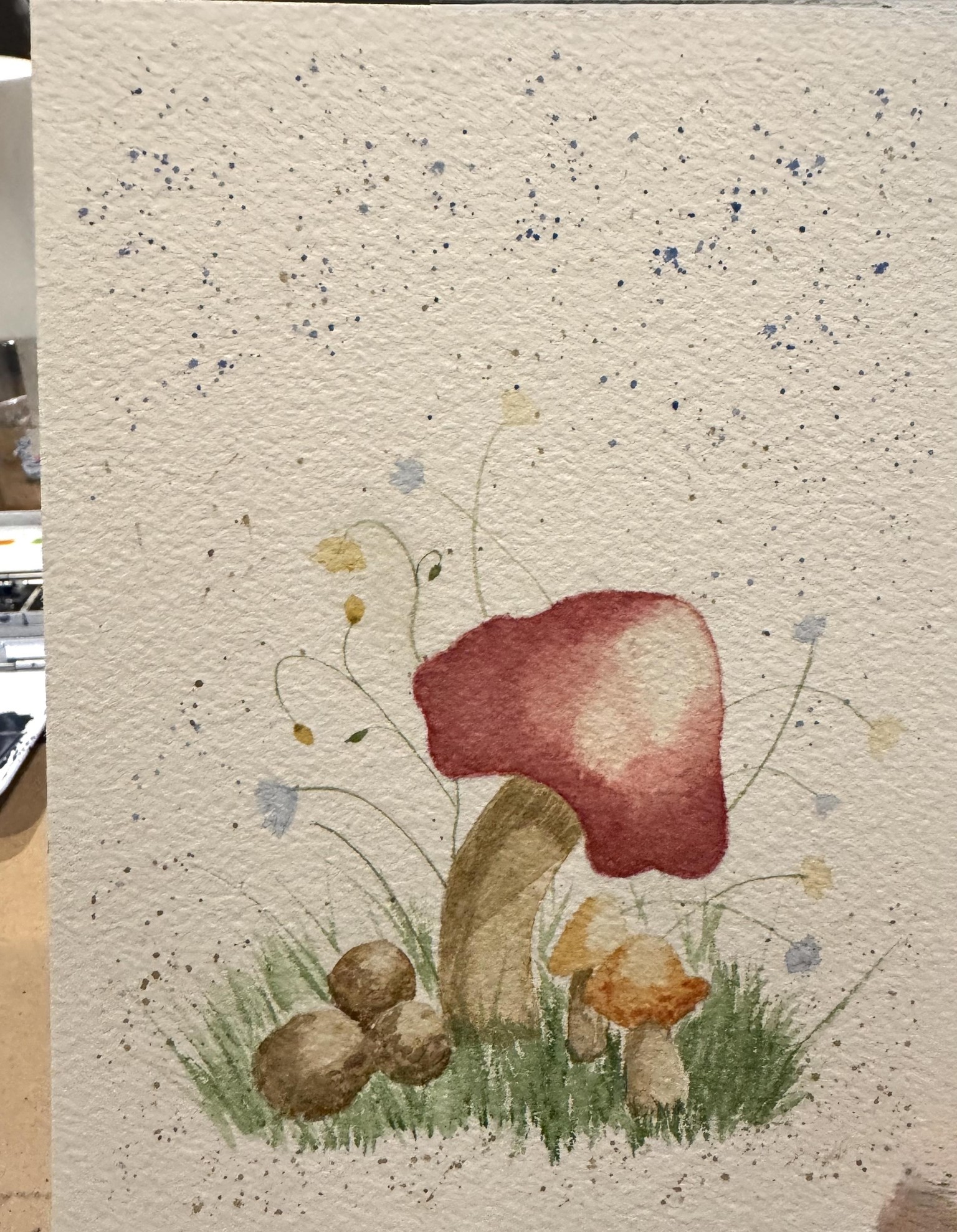 Watercolor Mushrooms - image 1 - student project