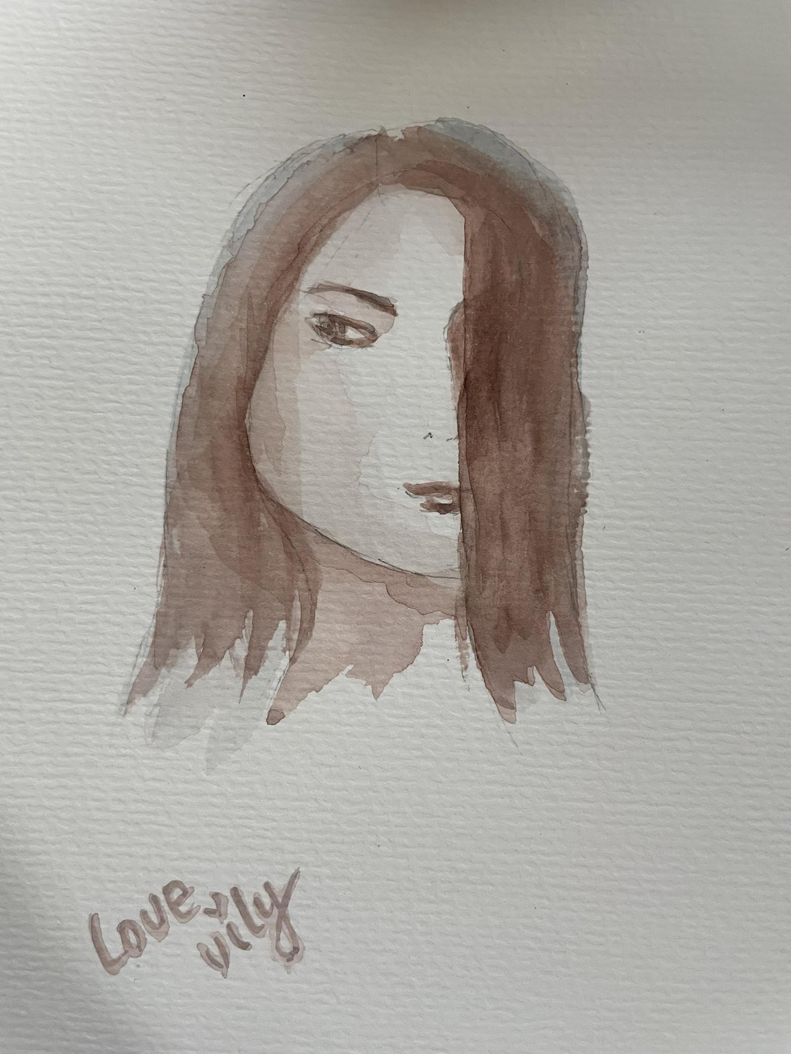 mixing skin tones & painting loose portrait - image 2 - student project