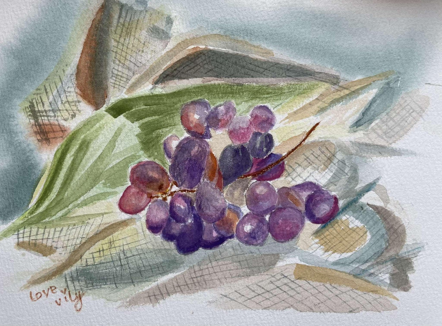 watercolor still life painting - image 1 - student project
