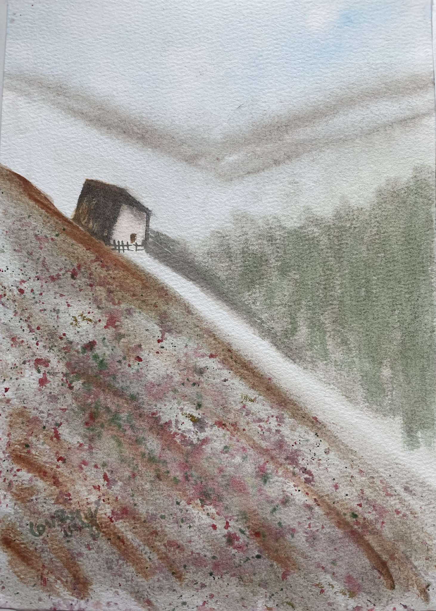 fun watercolor landscape paintings in loose style - image 4 - student project
