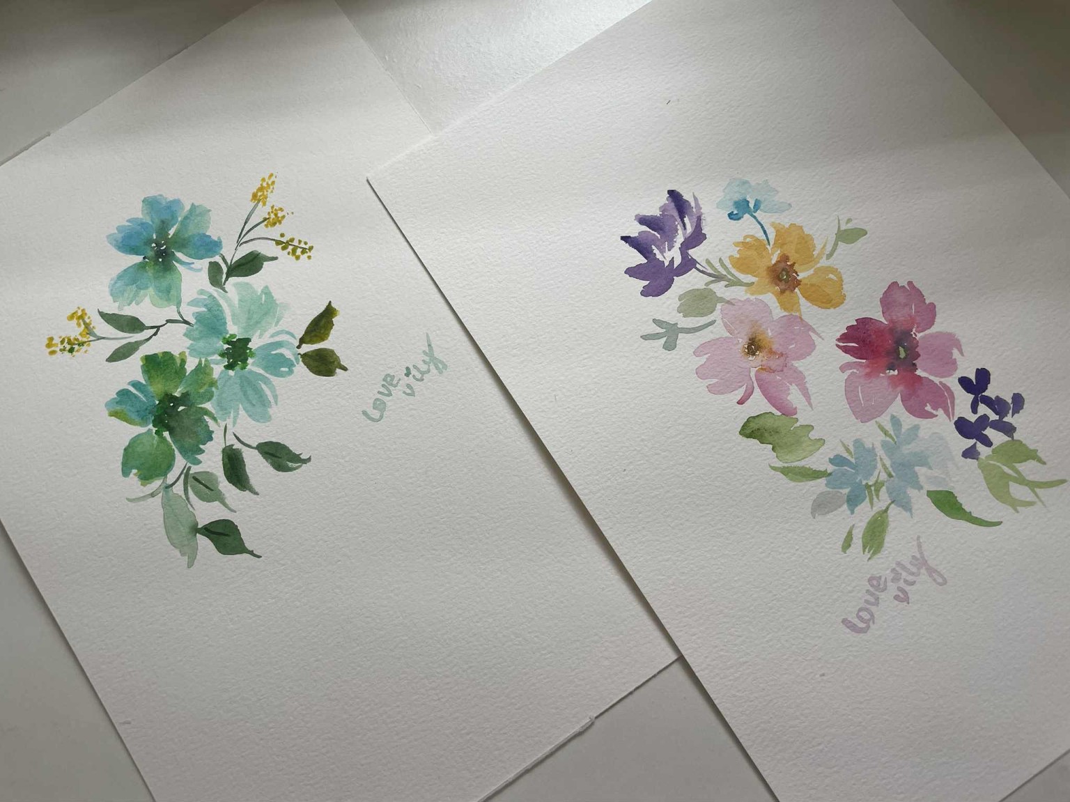 watercolor floral exploration-create stunning color combinations - image 2 - student project