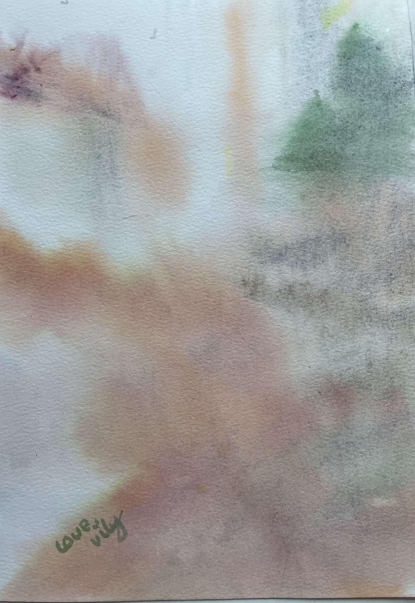 fun watercolor landscape paintings in loose style - image 2 - student project