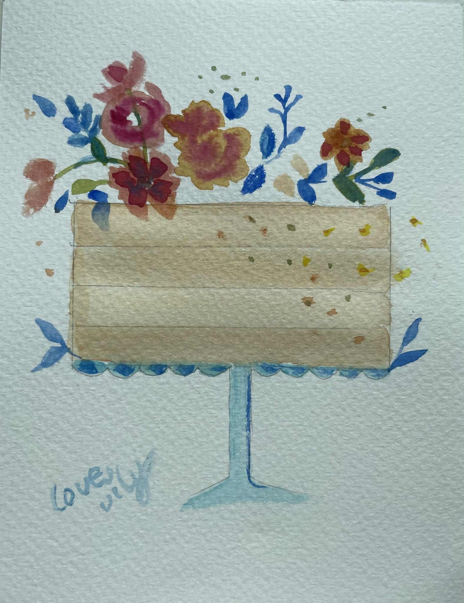 watercolor cakes - image 1 - student project