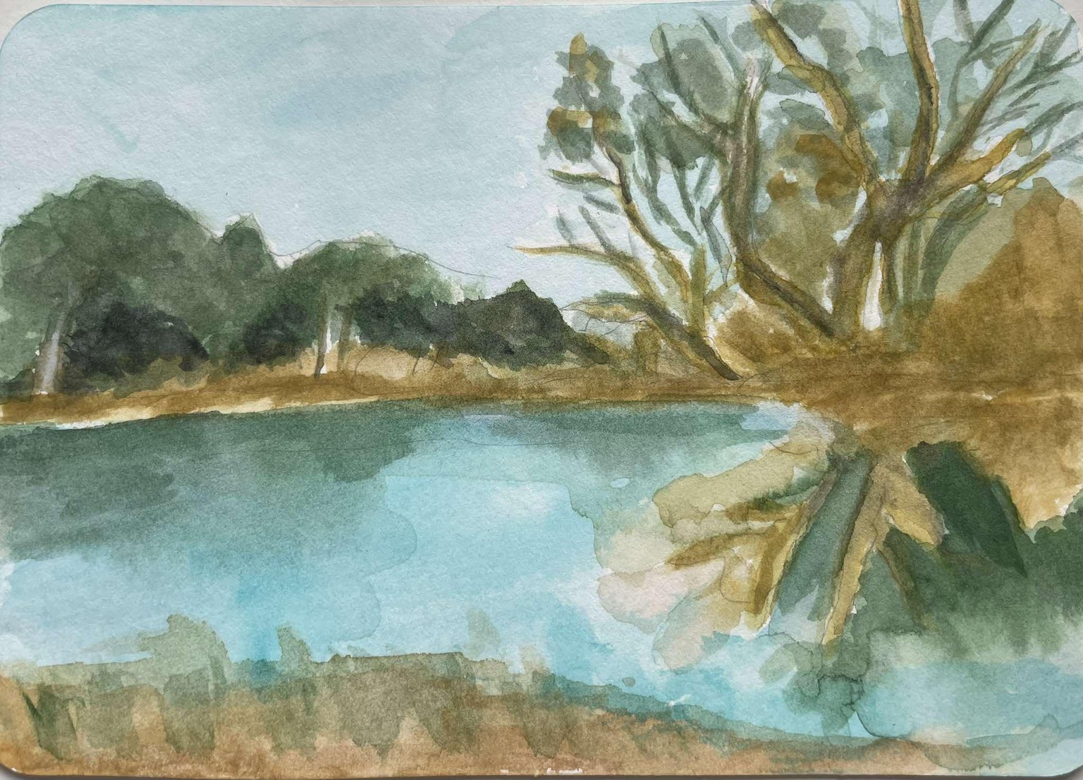 painting reflections in watercolor - image 1 - student project