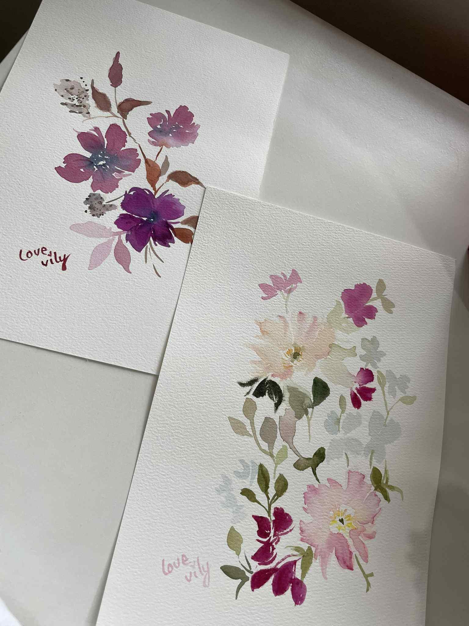 watercolor floral exploration-create stunning color combinations - image 7 - student project