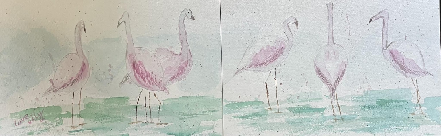 fun with flamingos - image 1 - student project