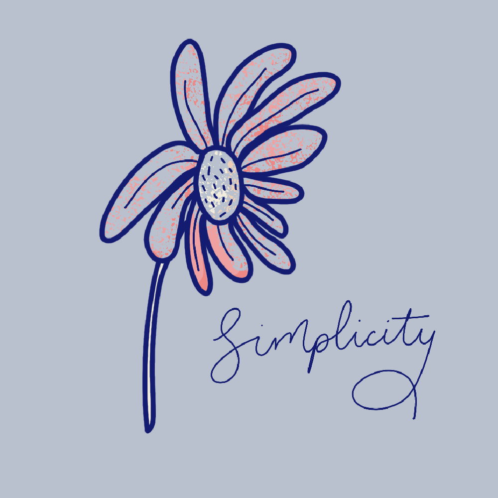 Simple flower and lettering - image 1 - student project
