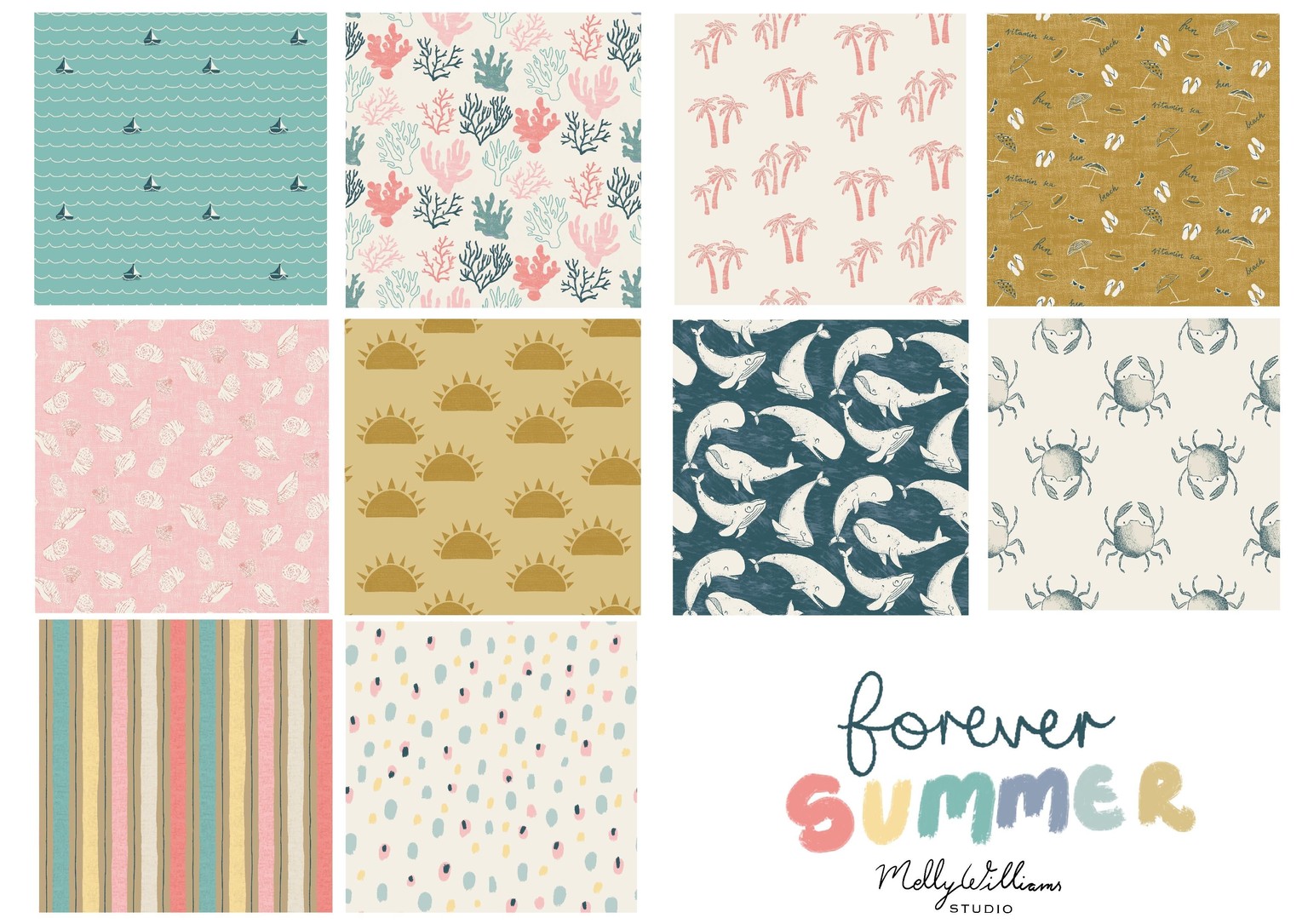 Pattern Collection in ProCreate for Spoonflower - image 3 - student project