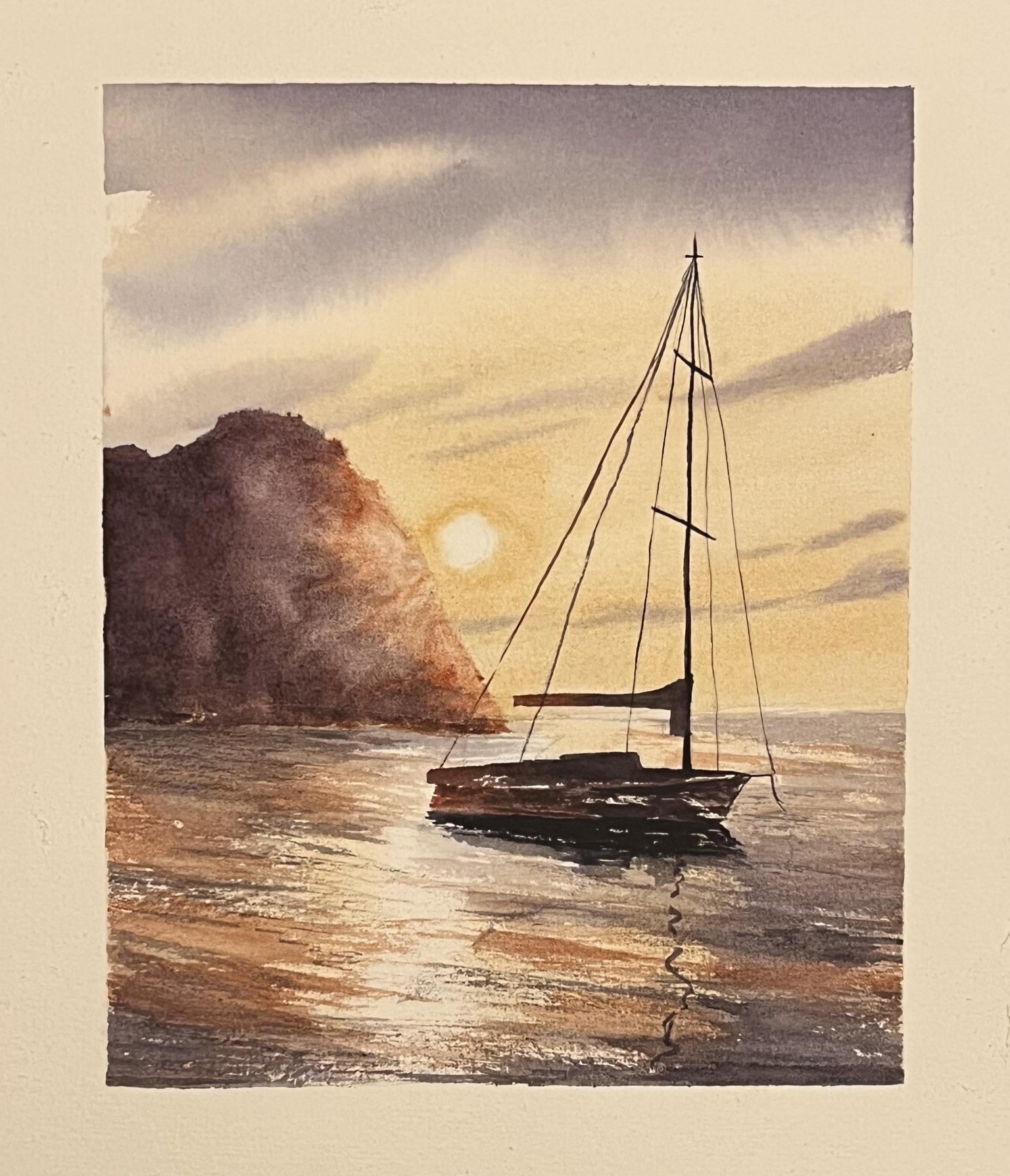 Sunset & Sailboat - image 1 - student project