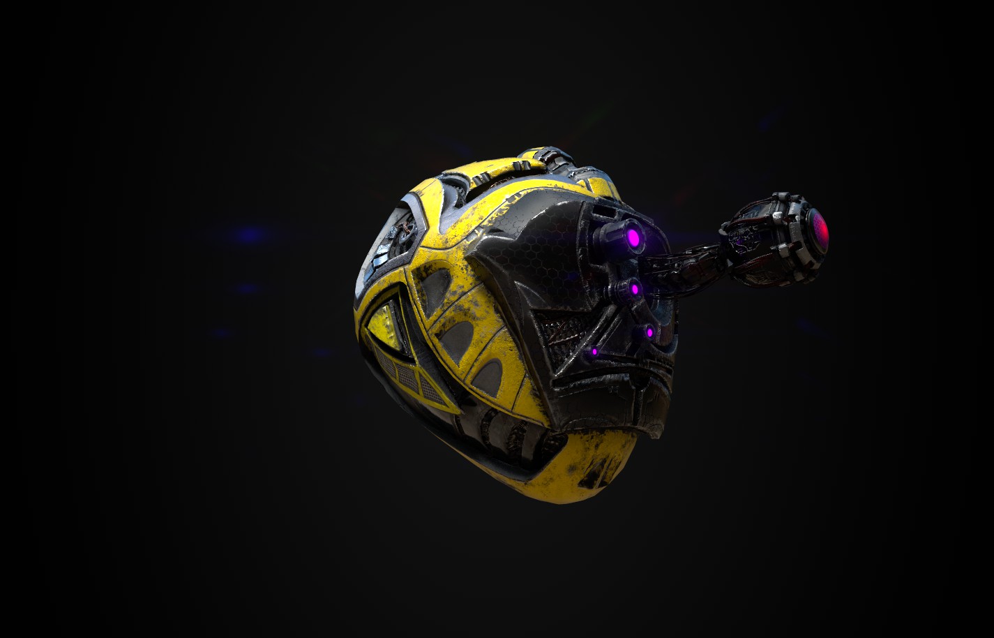 Sci-Fi Helmet - image 1 - student project