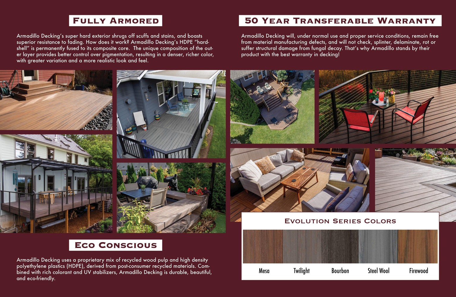 Armadillo Decking 6 page brochure - image 2 - student project