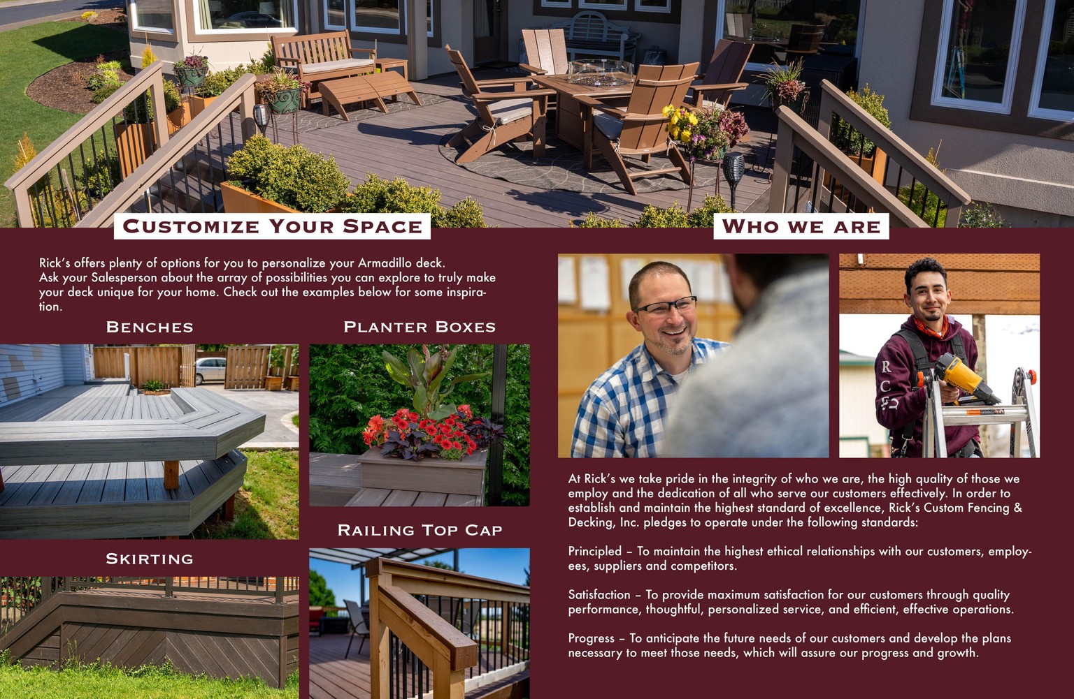 Armadillo Decking 6 page brochure - image 3 - student project