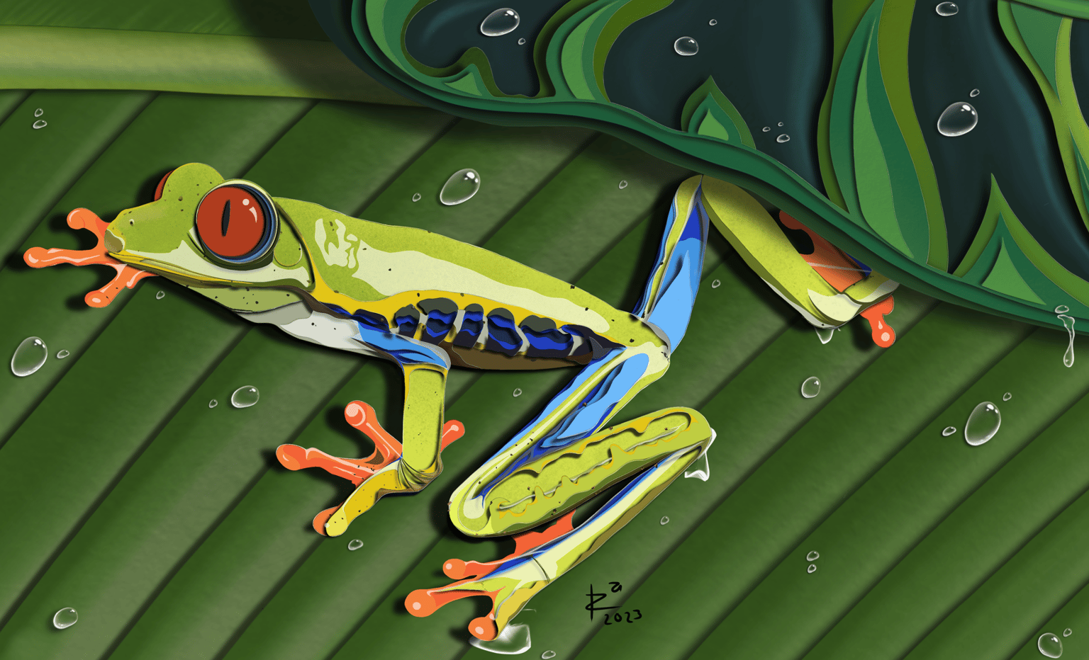 Paper Cut Froggy - image 1 - student project