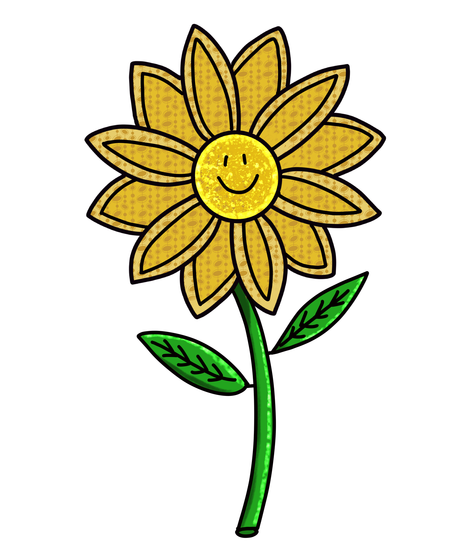 Yellow Smiling Daisy - image 1 - student project