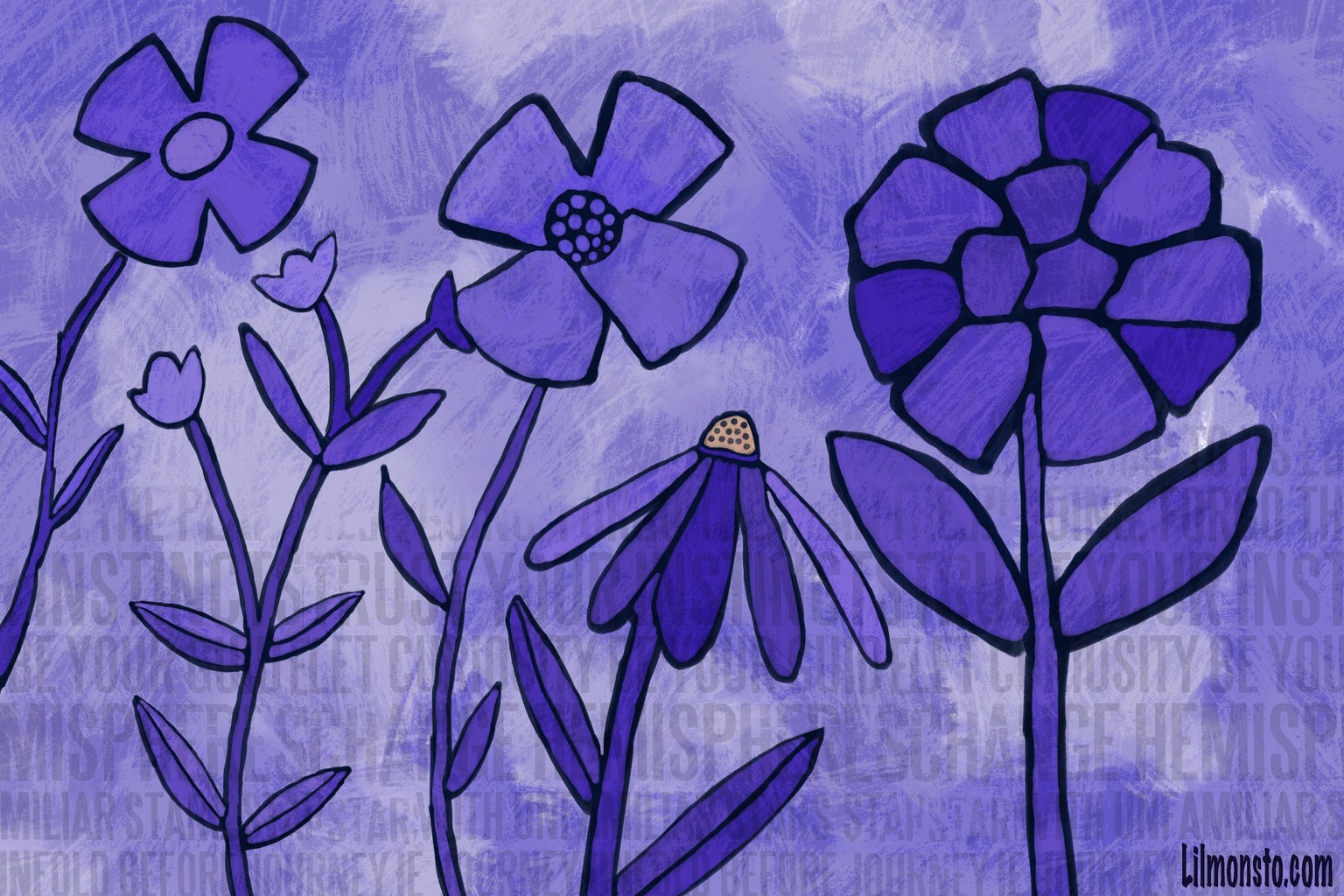 Purple Flower Madness - image 2 - student project