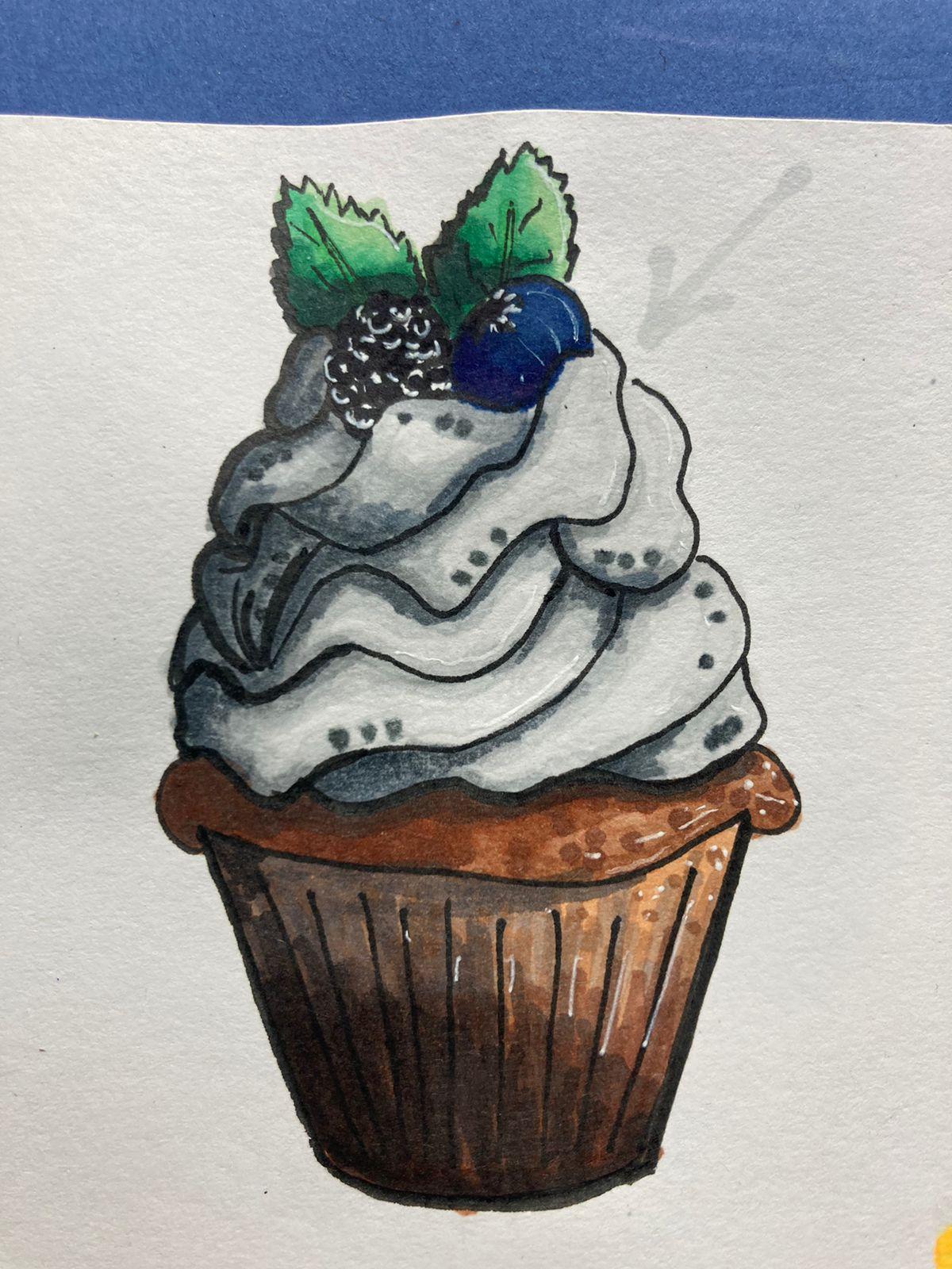 Cheap Marker Cupcake - image 1 - student project