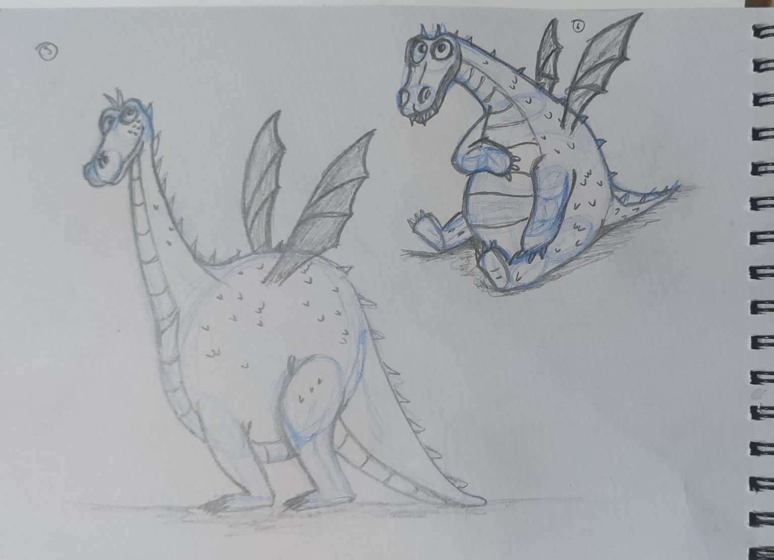 My first dragons ever drawn - image 2 - student project