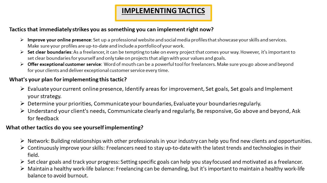 Implementing Tactics - image 1 - student project
