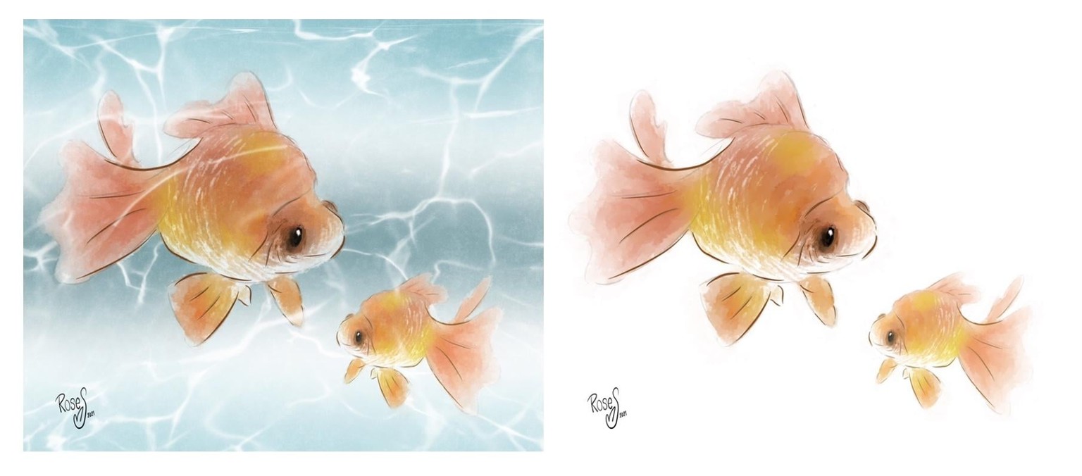 Gold fish illustration. - image 1 - student project