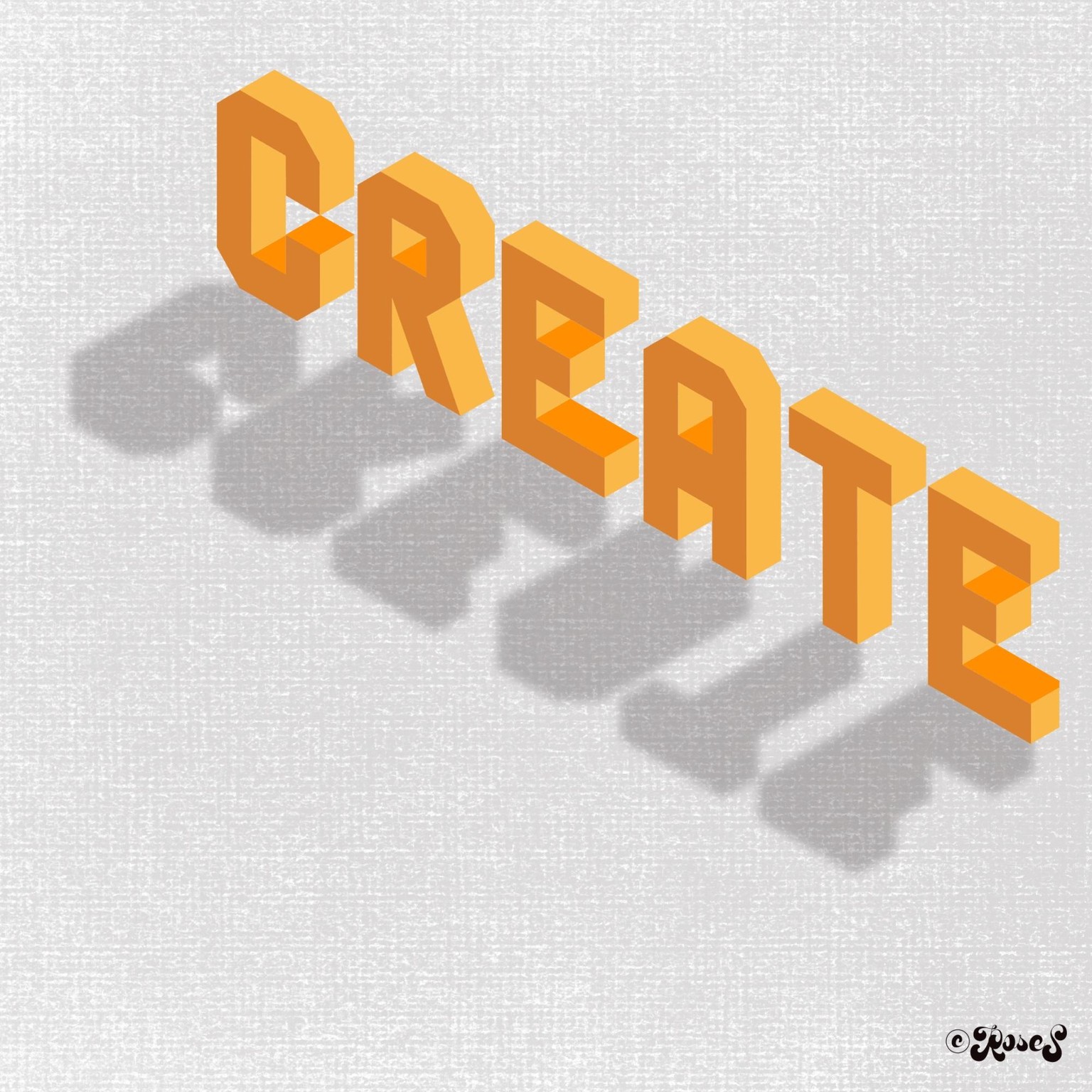 3D Lettering in Procreate - image 3 - student project