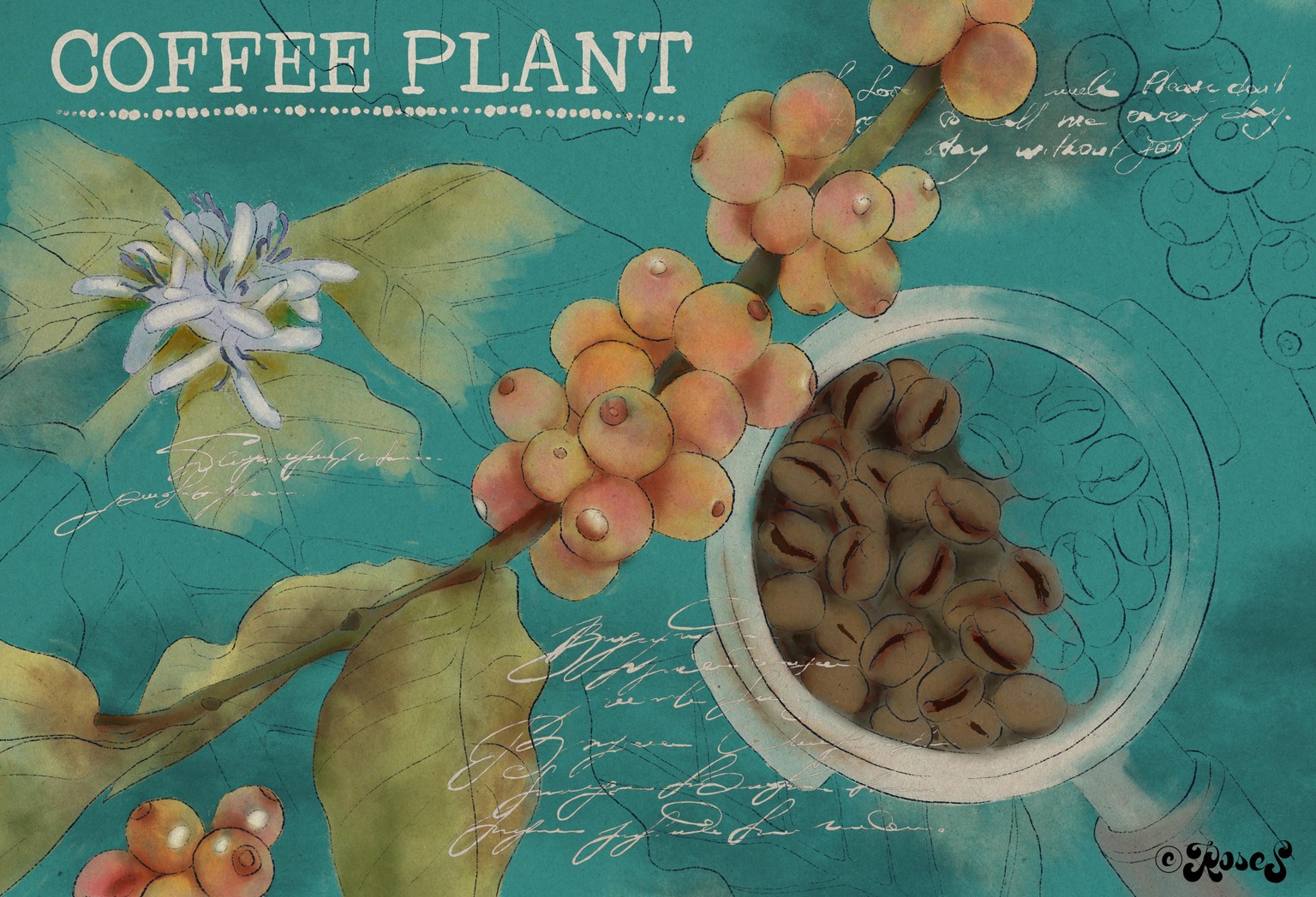 Painting Coffee Poster in Procreate - image 1 - student project