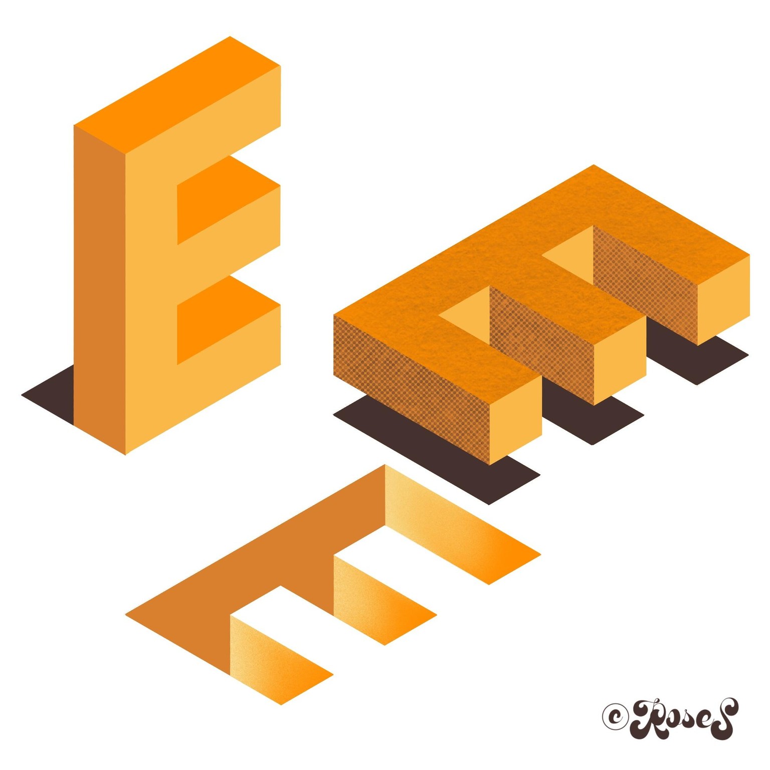 3D Lettering in Procreate - image 1 - student project