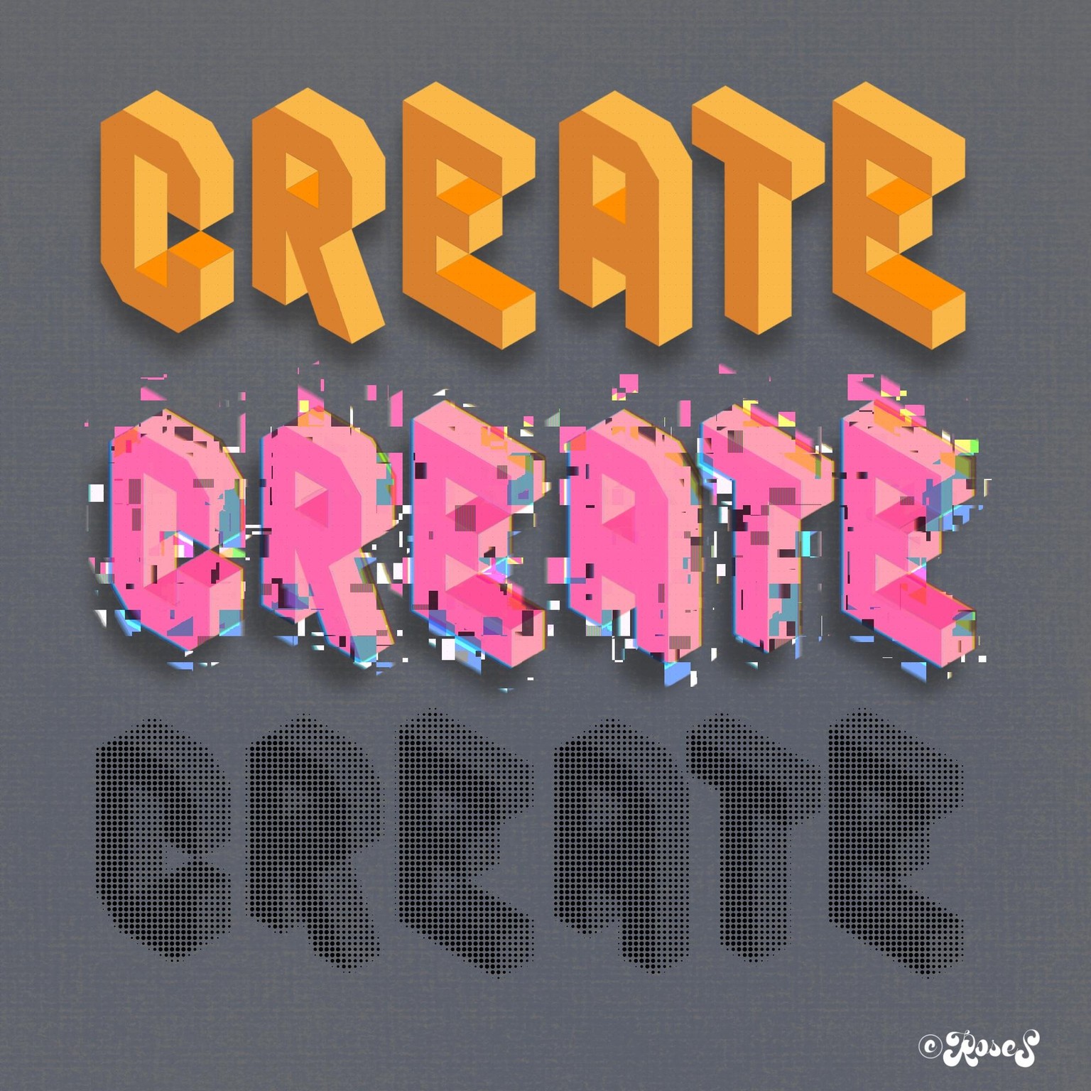3D Lettering in Procreate - image 4 - student project