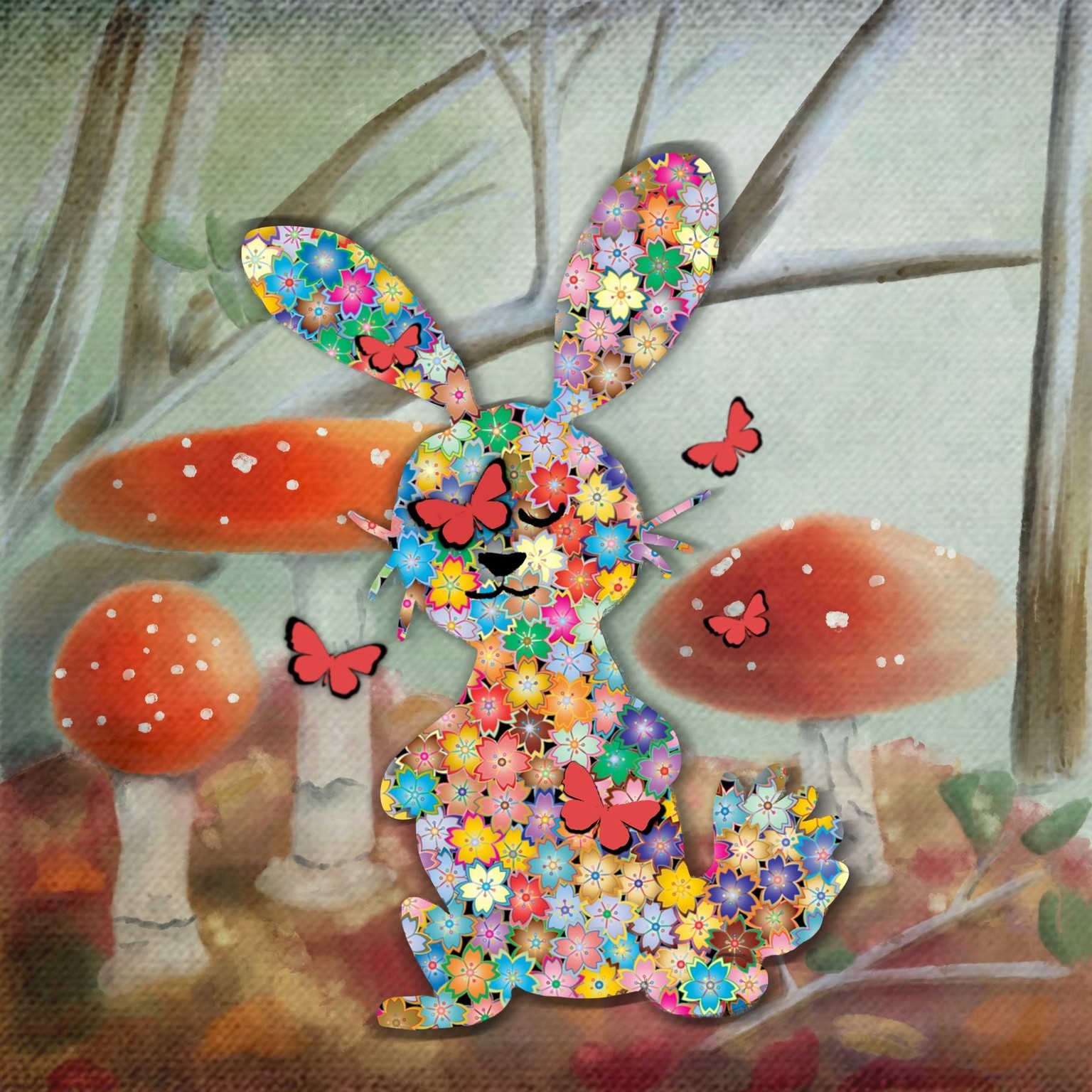 Bunny Fish and Flower Bunny - image 2 - student project