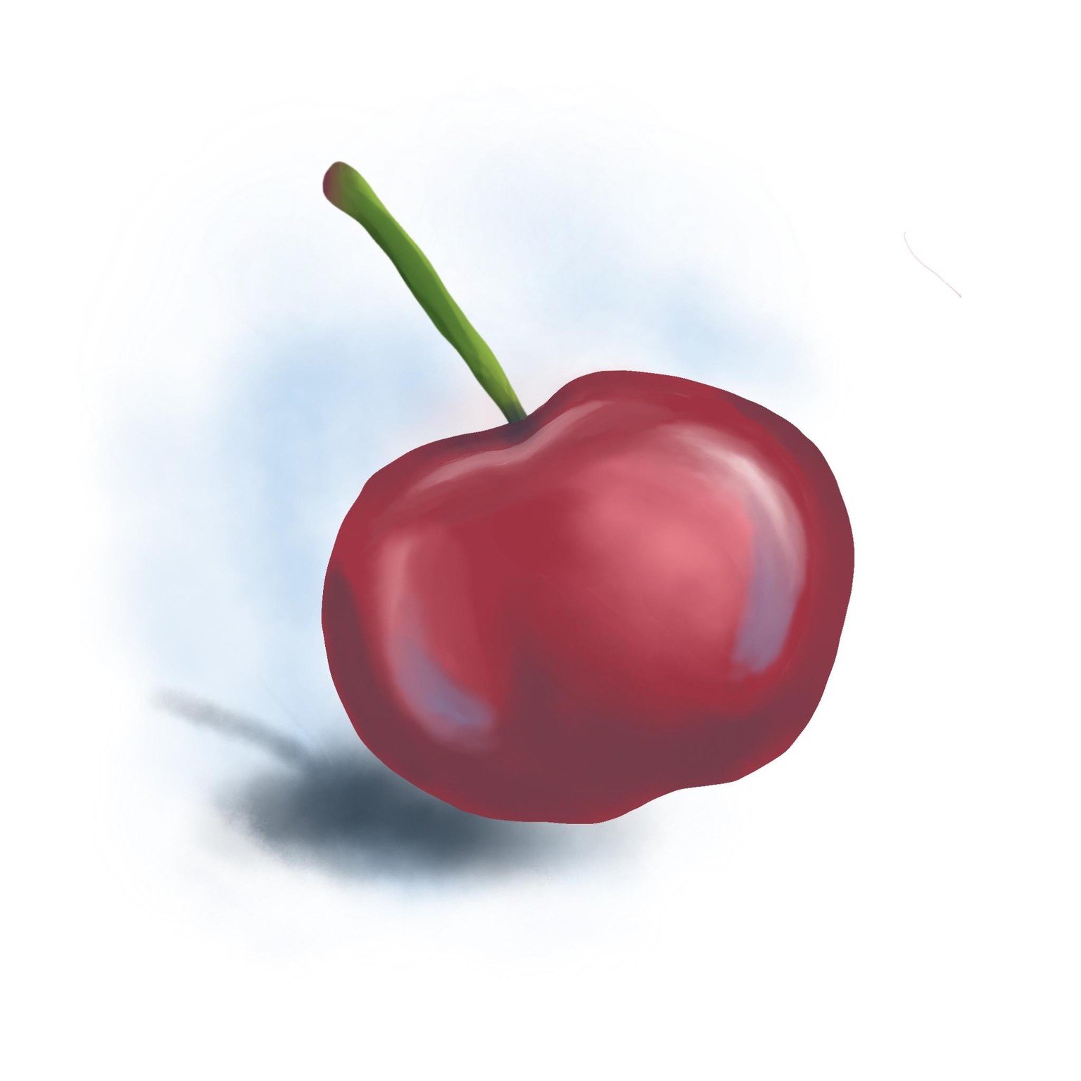 Yellow flower, bud, leaf, and kinda-cherry - image 4 - student project