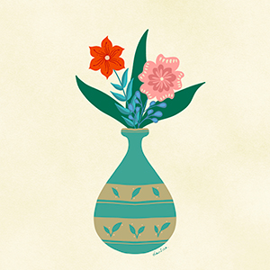 Still Life Illustration with Decorative Patterns in Procreate - image 3 - student project