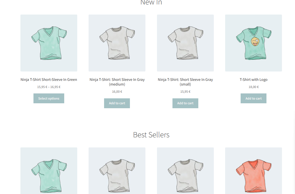 Shirt Store Project - image 2 - student project