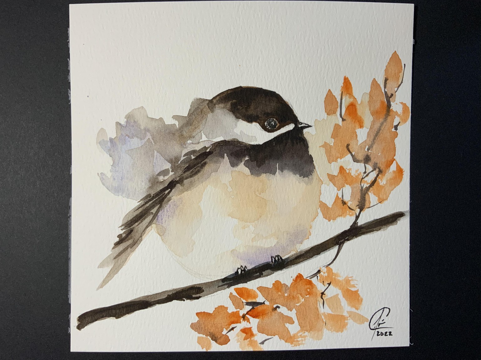 Watercolor birds - image 3 - student project