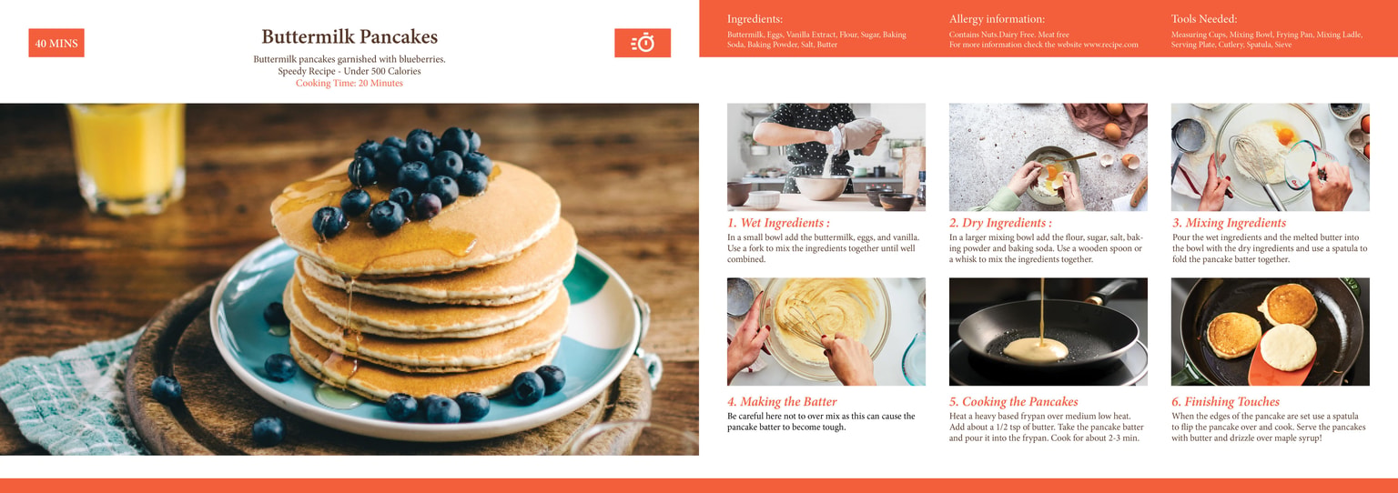 Pancake Recipe Card - image 1 - student project