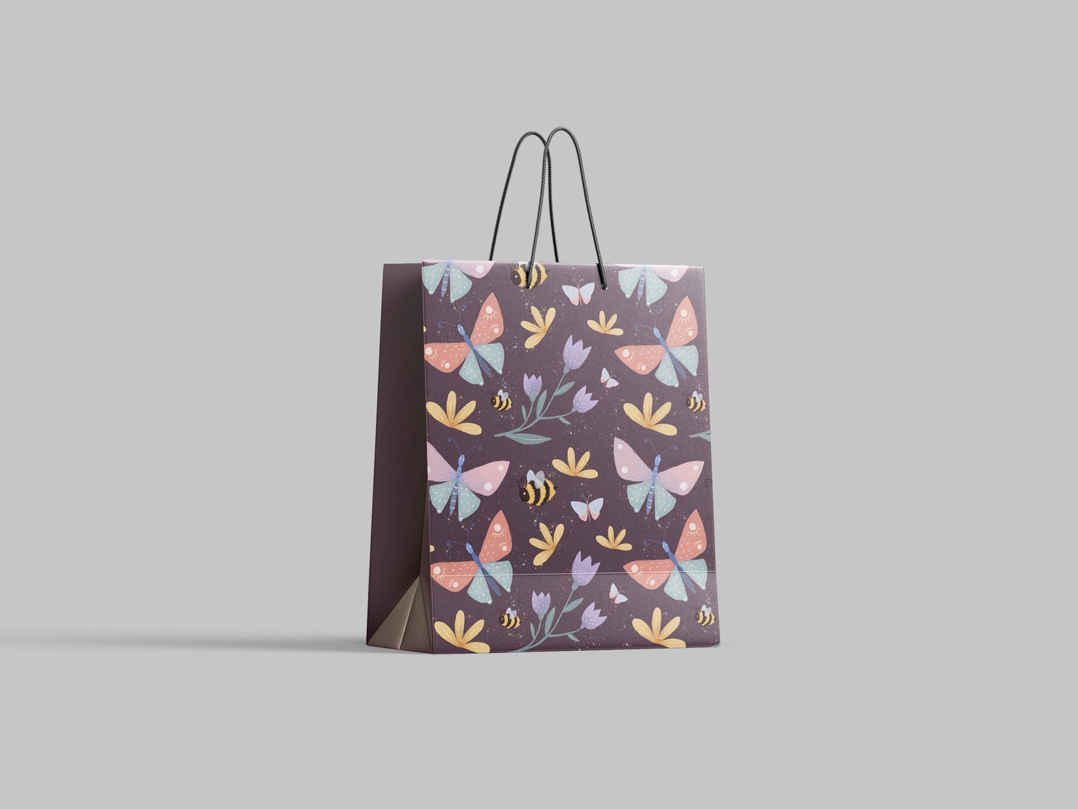 Butterfly & Bees pattern - image 2 - student project