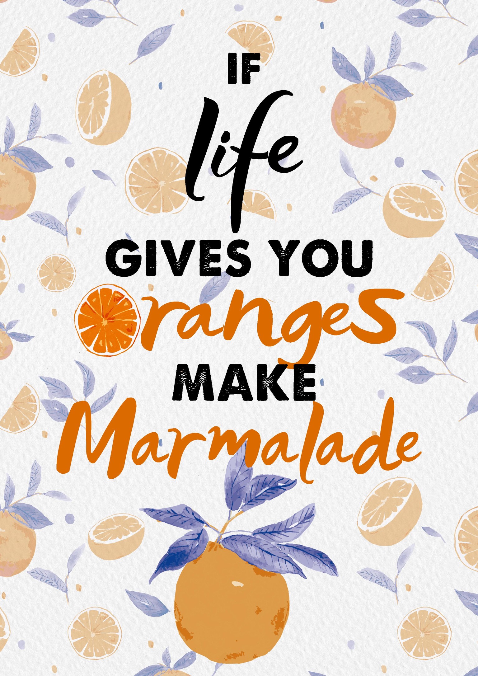 Oranges Pattern Postcard - image 5 - student project