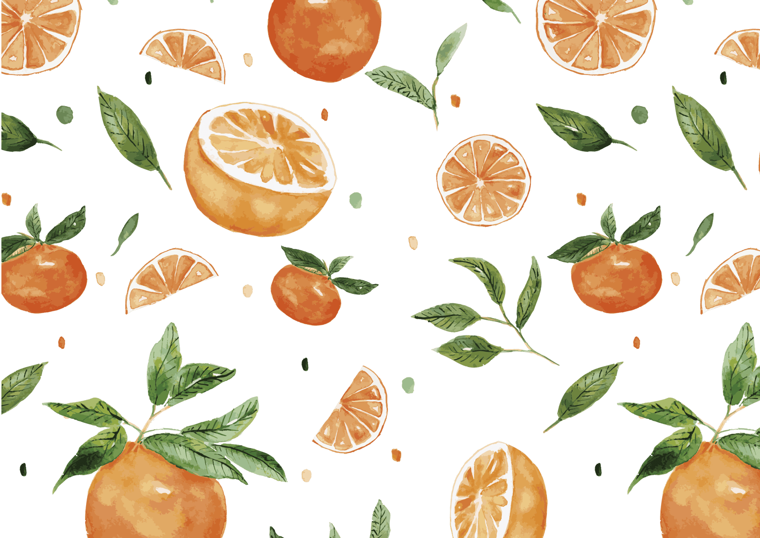 Oranges Pattern Postcard - image 2 - student project