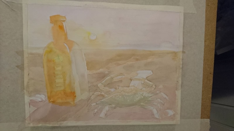 Lonely, dreaming crab - image 1 - student project