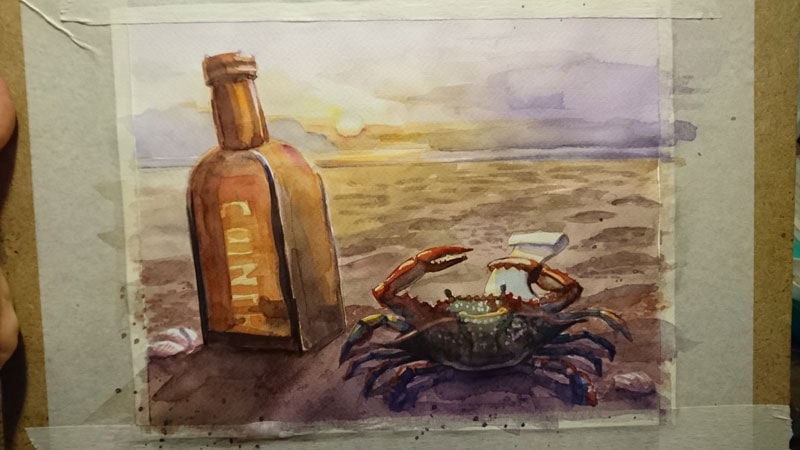 Lonely, dreaming crab - image 3 - student project