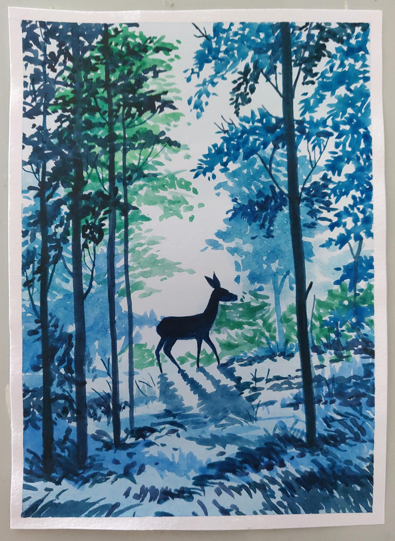 Forrest Trees and Deer - image 1 - student project