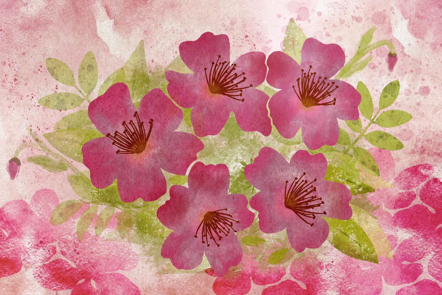 Watercolor with Stencils - image 1 - student project